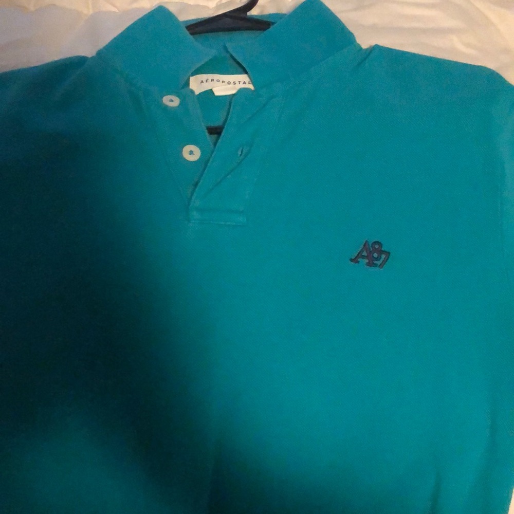 Aeropostale small blue polo shirt